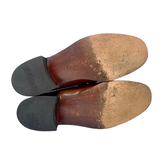 Vtg Florsheim Imperial Mens US 8D Brown Leather Loafers Slip-On Classy Shoes - Picture 11 of 11